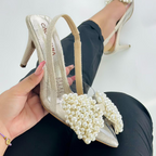 MAELY - CALZADO CACHATINA - ESTILETO MUJER - YUTE X ACETATO - TACON 7.5 (10 CM)