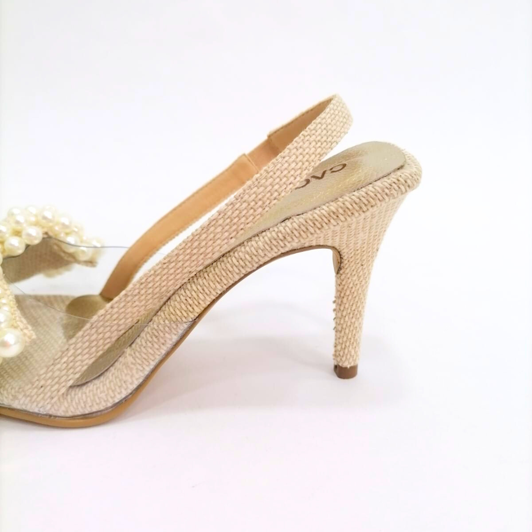 MAELY - CALZADO CACHATINA - ESTILETO MUJER - YUTE X ACETATO - TACON 7.5 (10 CM)
