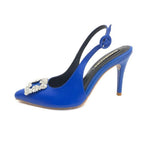 TACÒN - MAMBRIS - 8.5 - CUERO AZUL PRINCESA - CALZADO CACHATINA