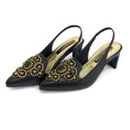 TACÒN - MARISA - 5.5 - CUERO NEGRO - CALZADO CACHATINA