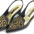 TACÒN - MARISA - 5.5 - CUERO NEGRO - CALZADO CACHATINA