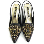 TACÒN - MARISA - 5.5 - CUERO NEGRO - CALZADO CACHATINA