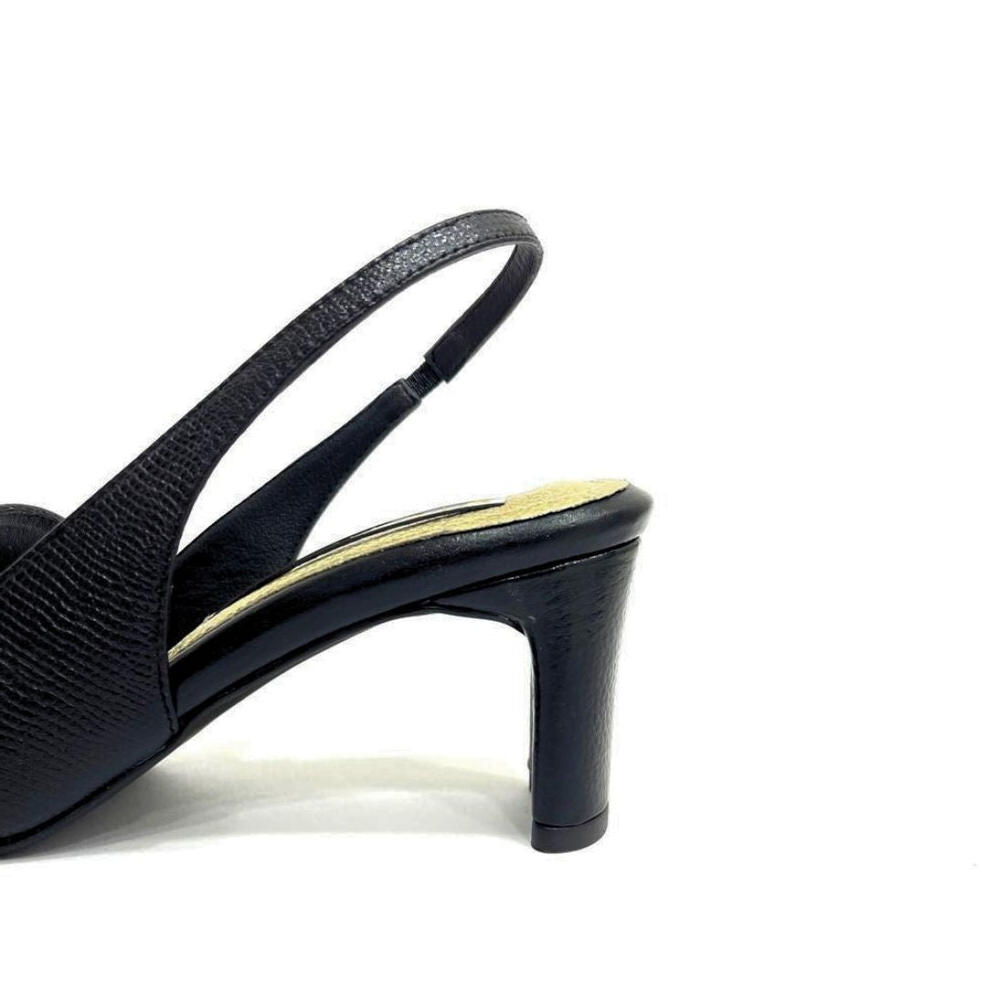 TACÒN - MARISA - 5.5 - CUERO NEGRO - CALZADO CACHATINA
