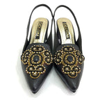 TACÒN - MARISA - 5.5 - CUERO NEGRO - CALZADO CACHATINA