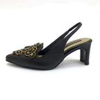 TACÒN - MARISA - 5.5 - CUERO NEGRO - CALZADO CACHATINA