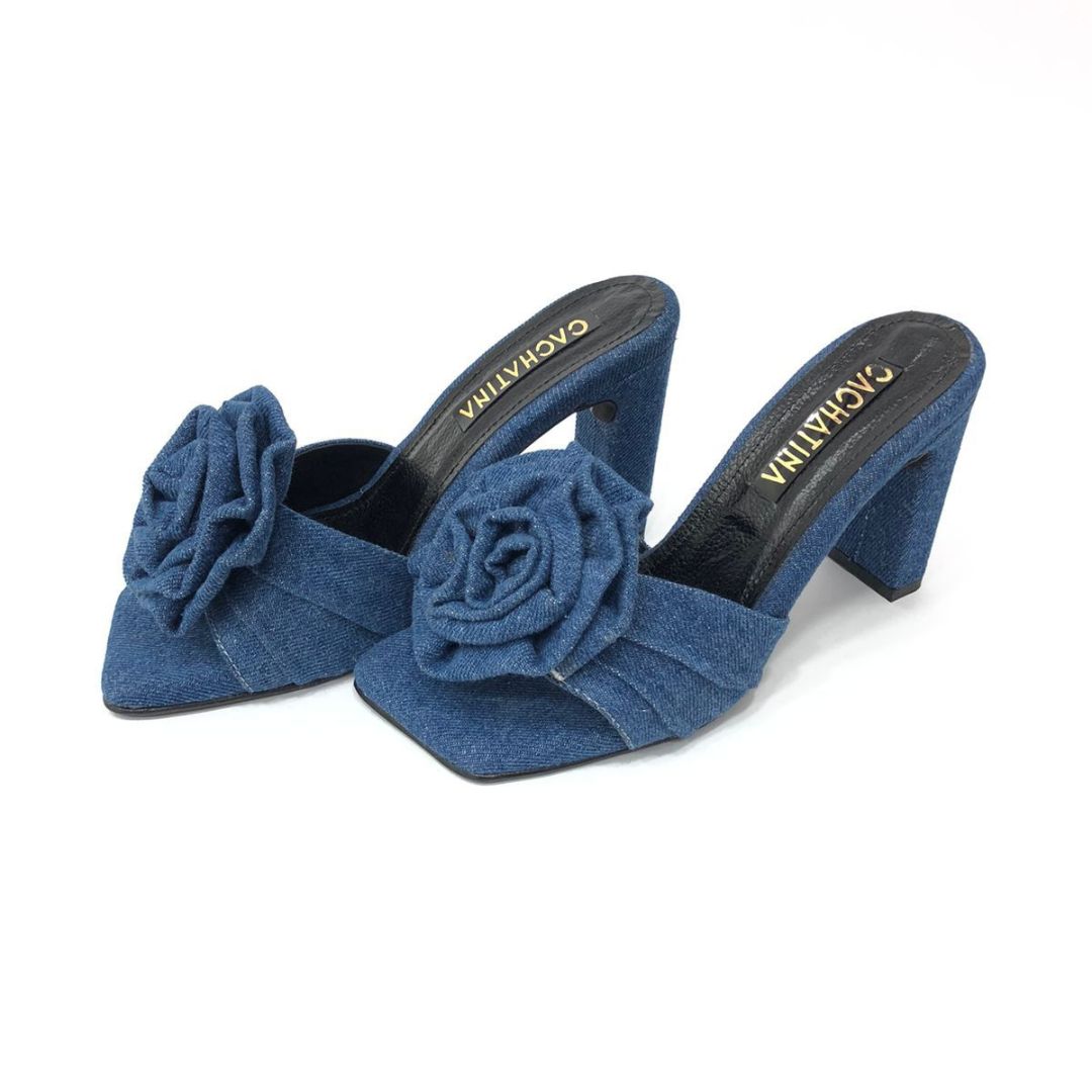 TACÒN - MARTA - 7.5 - DENIM NEUTRO - CALZADO CACHATINA