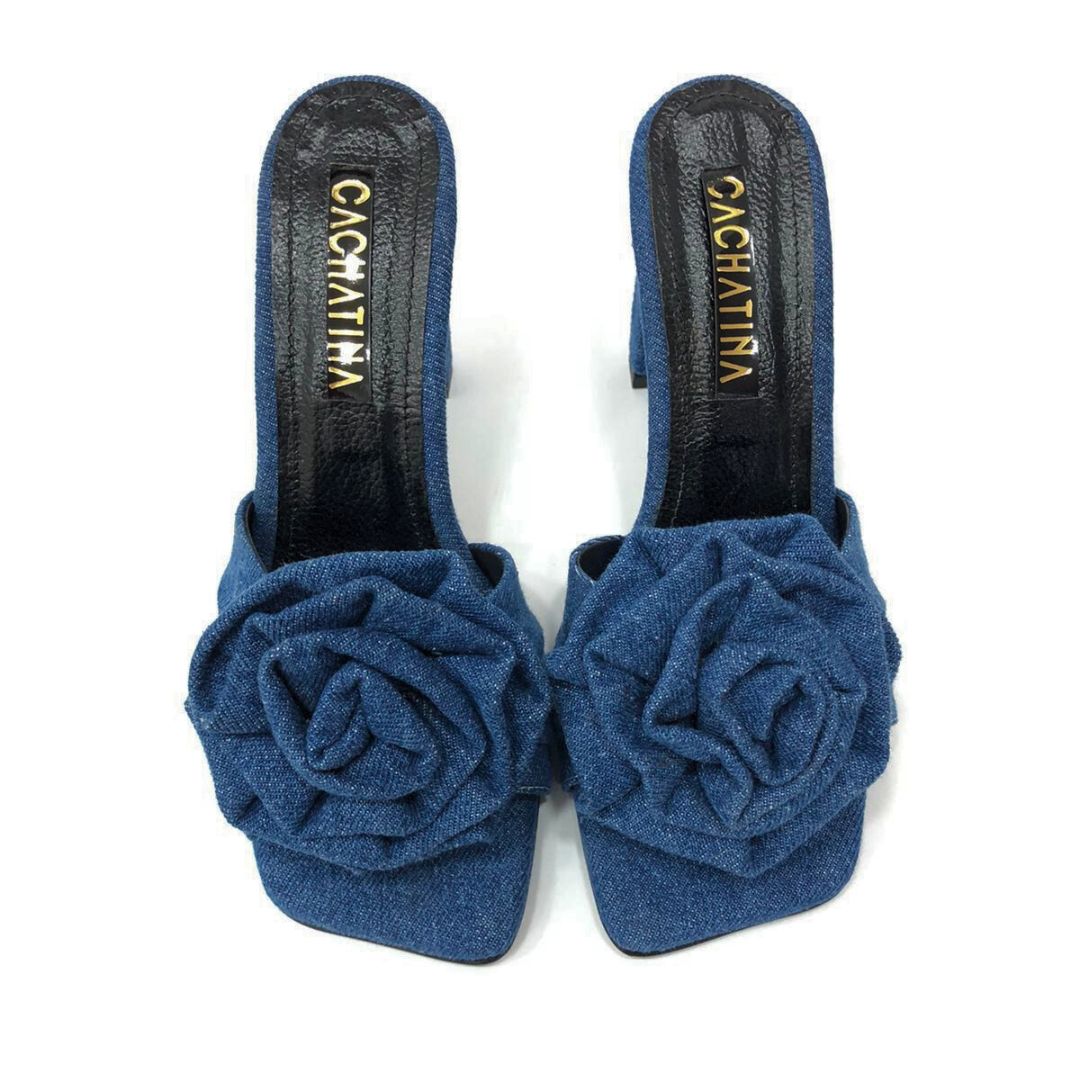 TACÒN - MARTA - 7.5 - DENIM NEUTRO - CALZADO CACHATINA