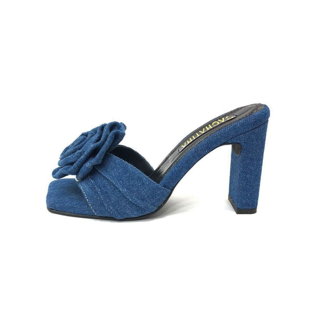 TACÒN - MARTA - 7.5 - DENIM NEUTRO - CALZADO CACHATINA