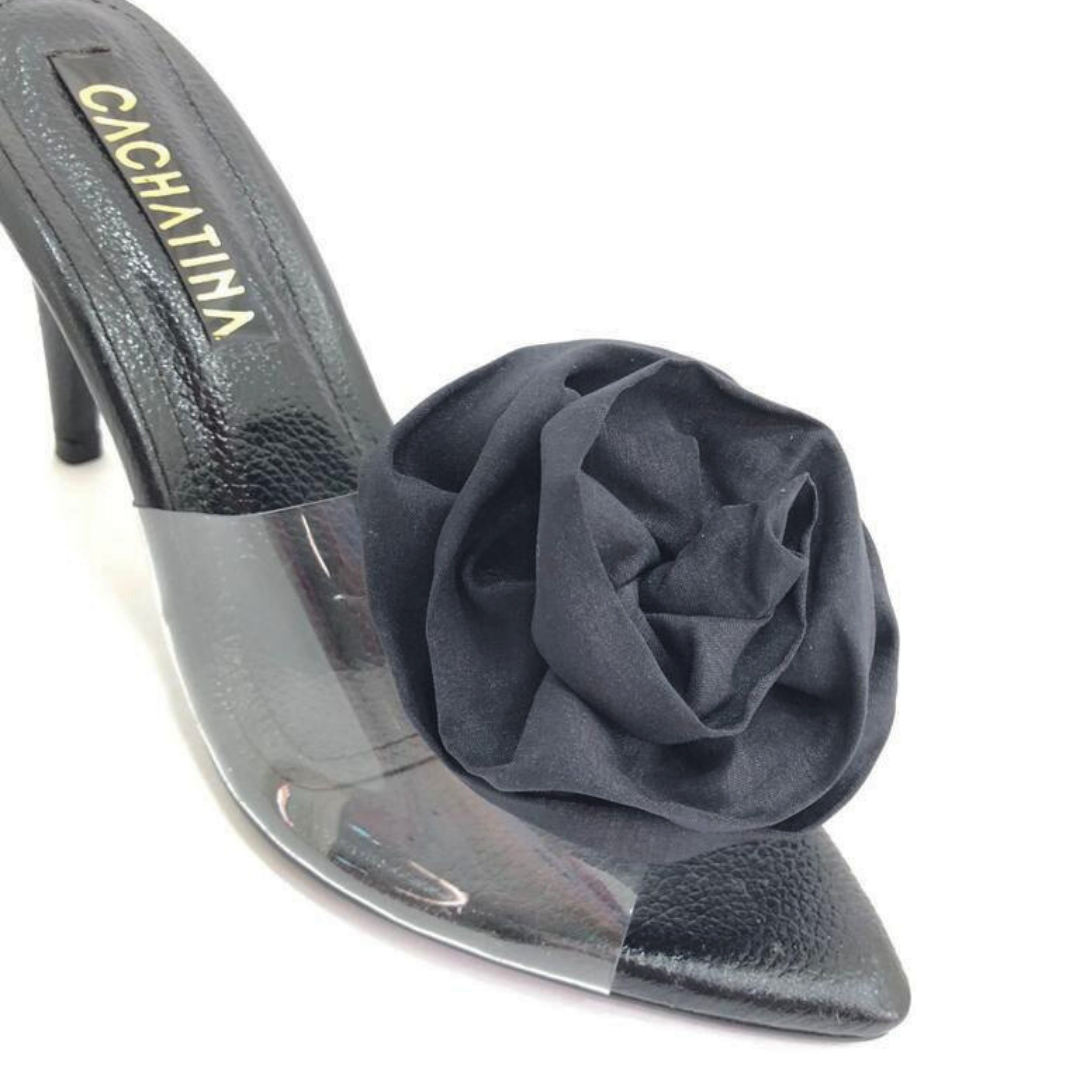 TACÒN - MAYU - 7.5 - CUERO NEGRO - CALZADO CACHATINA
