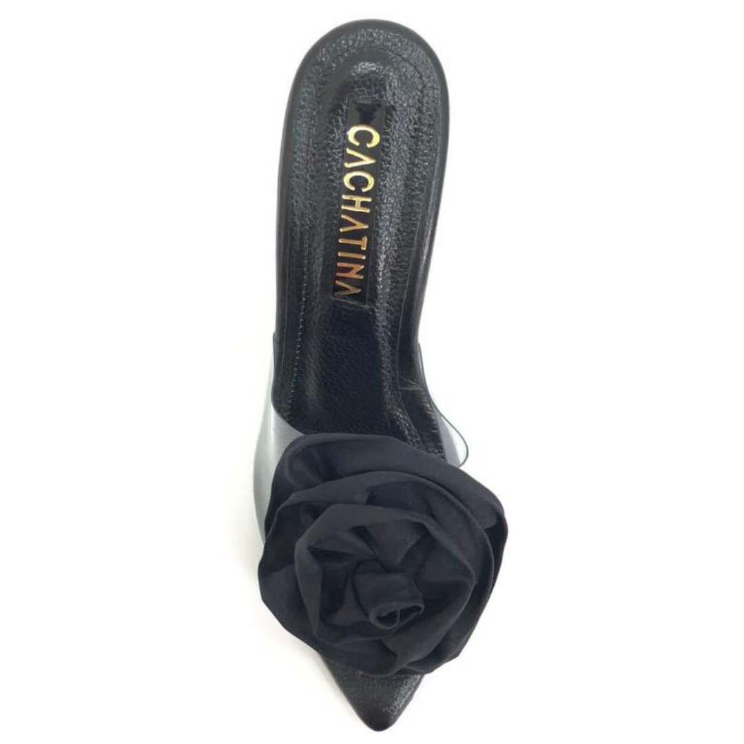 TACÒN - MAYU - 7.5 - CUERO NEGRO - CALZADO CACHATINA