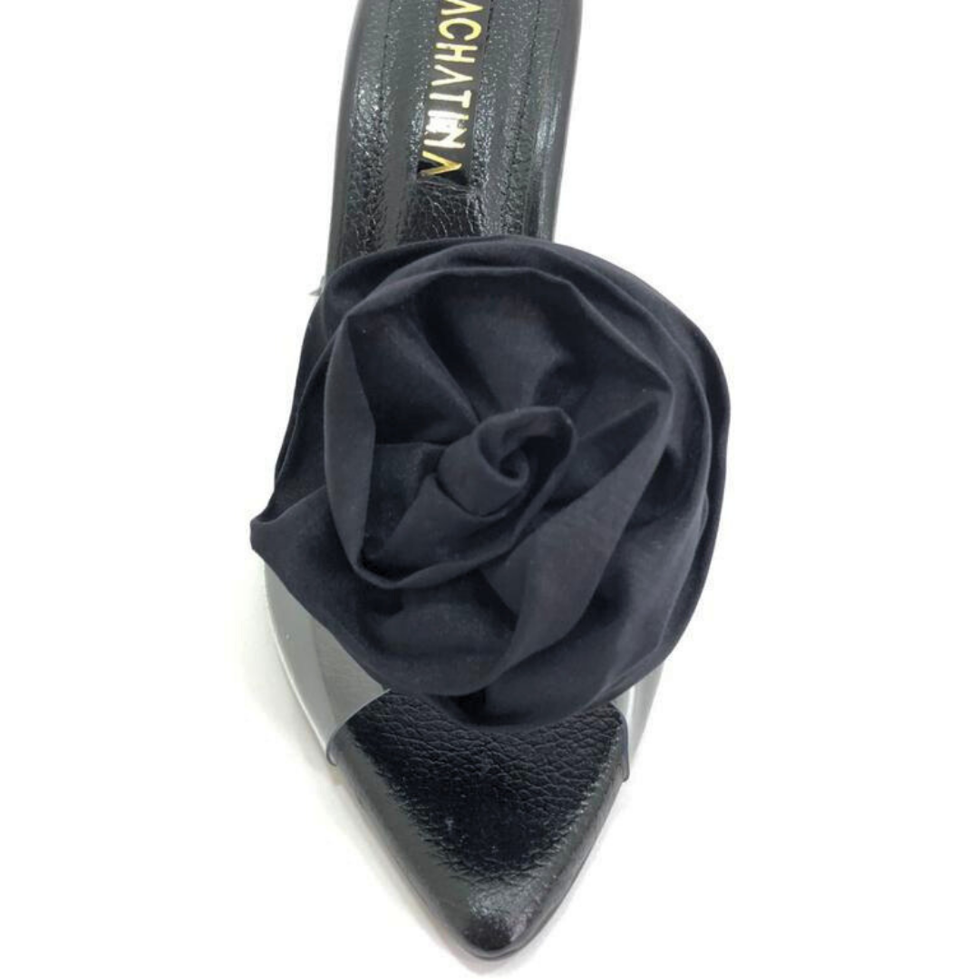 TACÒN - MAYU - 7.5 - CUERO NEGRO - CALZADO CACHATINA
