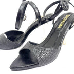TACÓN - MOLDEN - 7.5 - CUERO NEGRO - CALZADO CACHATINA