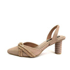 TACÒN - MULTIBEL - 5.5 - CUERO TAUPE X ORO ROSA - CALZADO CACHATINA