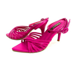 CALZADO CACHATINA - TACON MUJER - NABILA - CUERO FUCSIA - ALTURA 8.5 (11 CM)