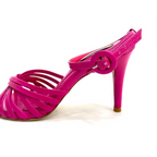 CALZADO CACHATINA - TACON MUJER - NABILA - CUERO FUCSIA - ALTURA 8.5 (11 CM)
