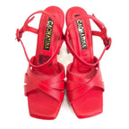 TACÒN - NAGORE - 12 CM - CUERO ROJO - CALZADO CACHATINA