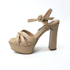 TACÒN - NAGORE - 12 CM - CUERO TAUPE - CALZADO CACHATINA