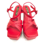 TACÒN - NAGORE - 12 CM - CUERO ROJO - CALZADO CACHATINA