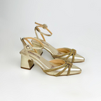 NOREZ - CALZADO CACHATINA - ESTILETO MUJER - CUERO DORADO - TACON 5.5 (7.5 CM)
