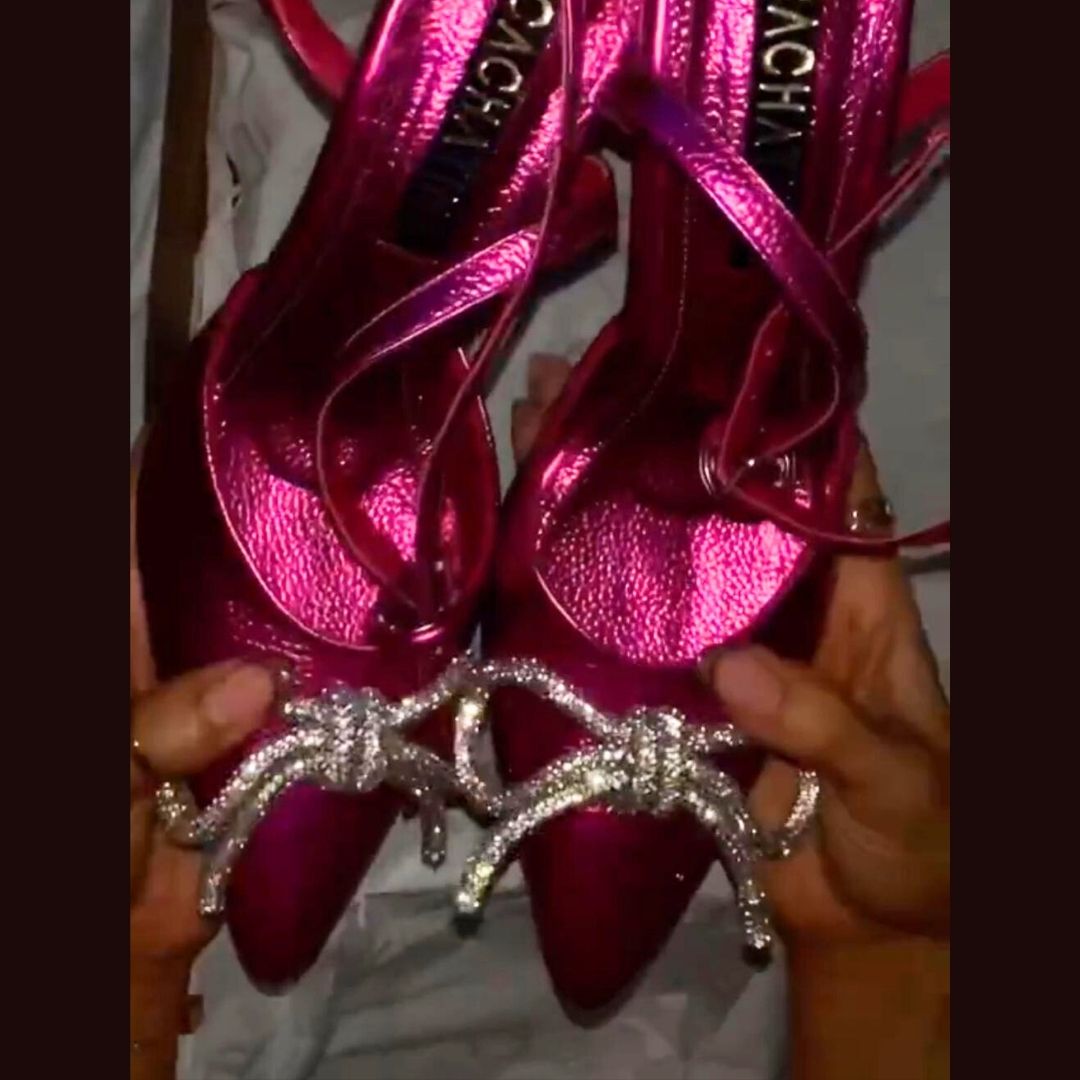 TACÒN - PALAXE - 8.5 - CUERO FUCSIA METALIZADO - CALZADO CACHATINA
