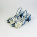 PEARLS - CALZADO CACHATINA - ESTILETO MUJER - DENIM NEUTRO - TACON 5.5 (7.5 CM)