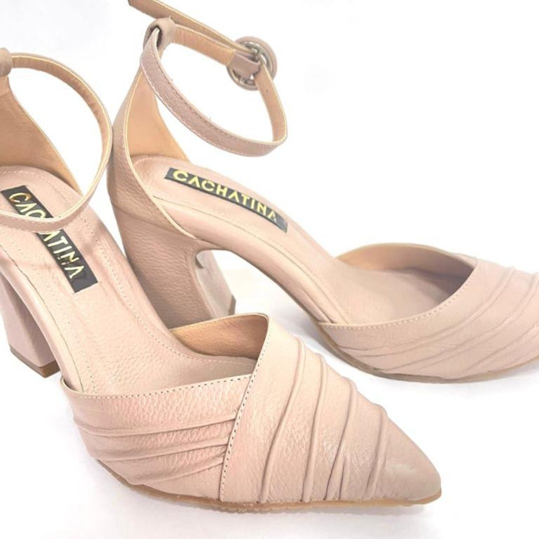 TACÒN - PROSLY - 7.5 - CUERO TAUPE - CALZADO CACHATINA