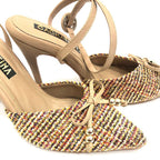 TACÒN - RAMI - 8.5 - CUERO PERGAMINO X TEX ARENA - CALZADO CACHATINA