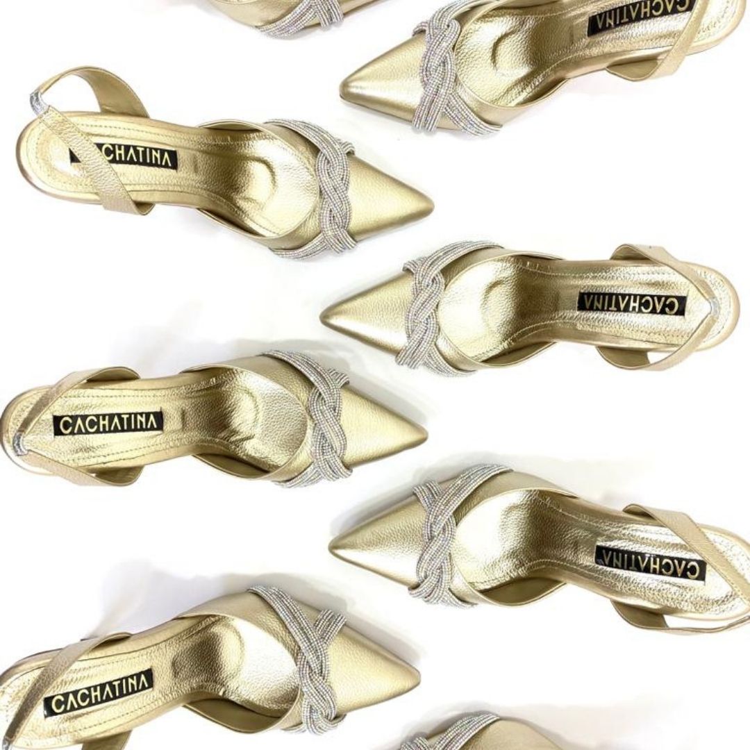 TACÒN - RISS - 7.5 - CUERO DORADO X TORNASOL - CALZADO CACHATINA