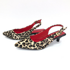 RIUYING - CALZADO CACHATINA - ESTILETO MUJER - CUERO ANIMAL PRINT X ROJO/CHAROL NEGRO - TACON 3.5 (5.5 CM)