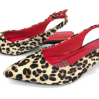 RIUYING - CALZADO CACHATINA - ESTILETO MUJER - CUERO ANIMAL PRINT X ROJO/CHAROL NEGRO - TACON 3.5 (5.5 CM)