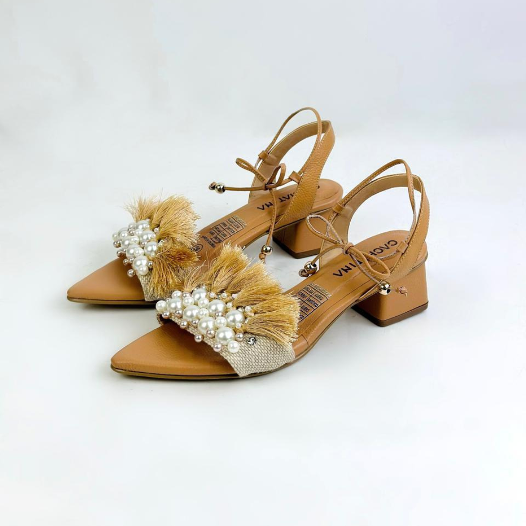 CALZADO CACHATINA - TACON MUJER - SAIBY - CUERO AREQUIPE - ALTURA 3.5 (5 CM)
