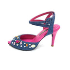 TACÒN - SCREW - 7.5 - DENIM NEUTRO X FUCSIA - CALZADO CACHATINA