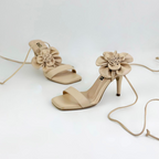 CALZADO CACHATINA - SEXY FLOWER - CUERO FRAPE - ALTURA 7.5 (10 CM) - TACON MUJER