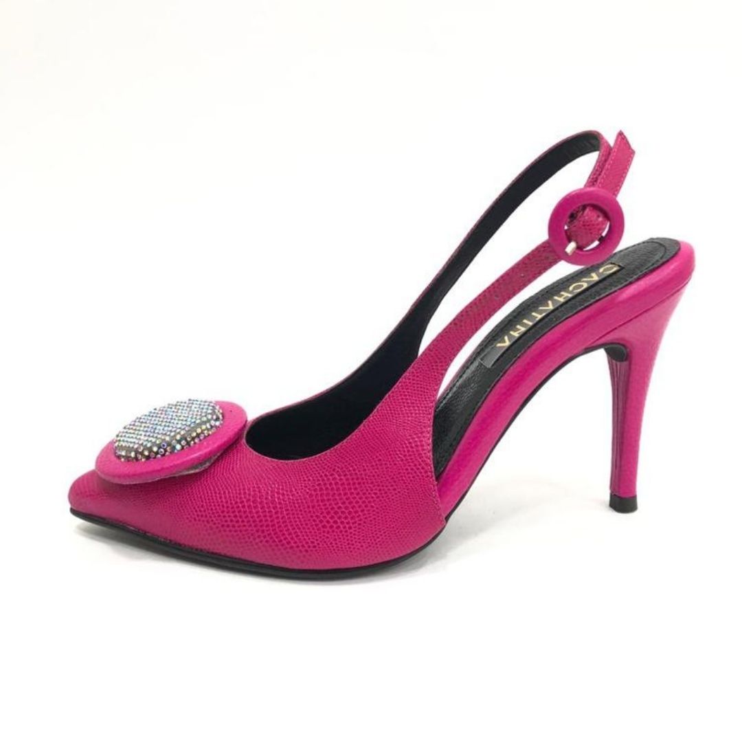 TACÒN - SICILY - 8.5 - CUERO FUCSIA - CALZADO CACHATINA