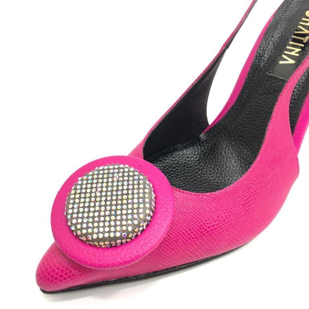 TACÒN - SICILY - 8.5 - CUERO FUCSIA - CALZADO CACHATINA