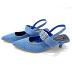 TACÒN - SPORTY - 3.5 - DENIN CLARO - CALZADO CACHATINA