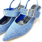 TACÒN - SPORTY - 3.5 - DENIN CLARO - CALZADO CACHATINA