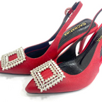 TACÒN - STORM - 8.5 - CUERO ROJO - CALZADO CACHATINA