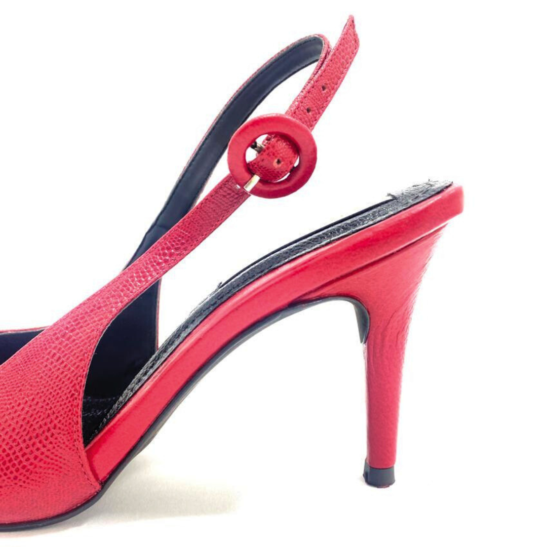 TACÒN - STORM - 8.5 - CUERO ROJO - CALZADO CACHATINA