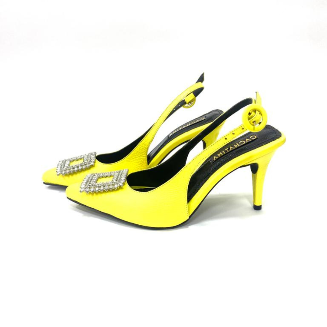 TACÒN - STORM - 8.5 - CUERO AMARILLO - CALZADO CACHATINA