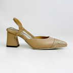 SUGAR - CALZADO CACHATINA - ESTILETO MUJER - CUERO FRAPE X DORADO - TACON 5.5 (7.5 CM)