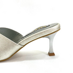 CALZADO CACHATINA - TACON MUJER - SUMERYA - CUERO PLATEADO - ALTURA 5.5 (7 CM)