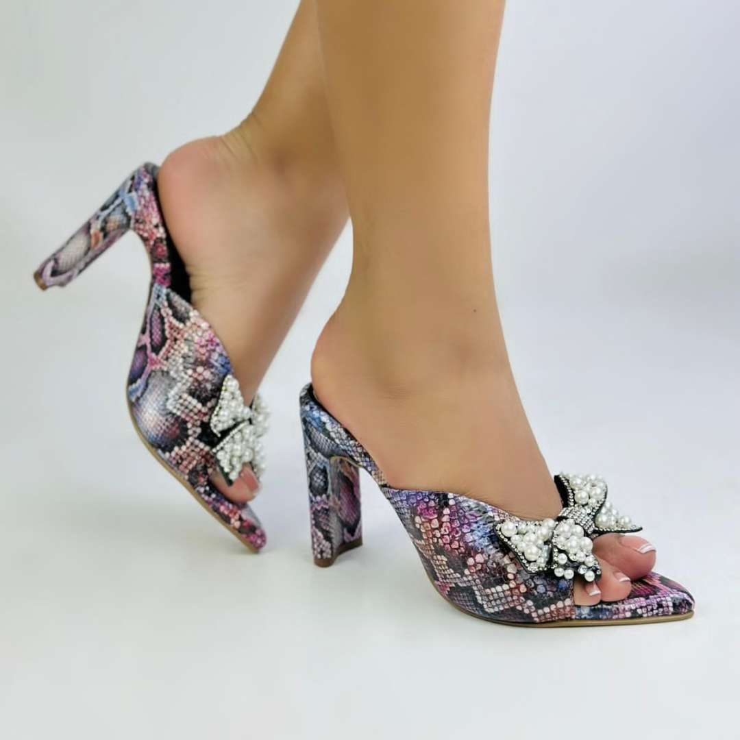 CALZADO CACHATINA - TACON MUJER - SUYIN - CUERO ORION RINK - ALTURA 7.5 (10 CM)