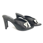 CALZADO CACHATINA - TACON MUJER - SUYIN - CUERO NEGRO - ALTURA 7.5 (10 CM)