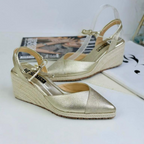 CALZADO CACHATINA - PLATAFORMA MUJER - TIZIANA STORE - CUERO DORADO - ALTURA 5.5 (7.5 CM)