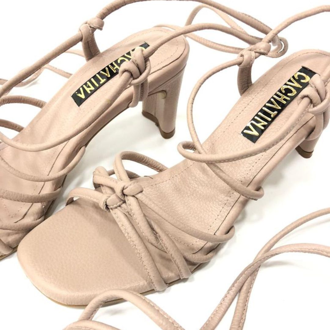 TACÒN - VALERIANA - 5.5 - CUERO TAUPE - CALZADO CACHATINA