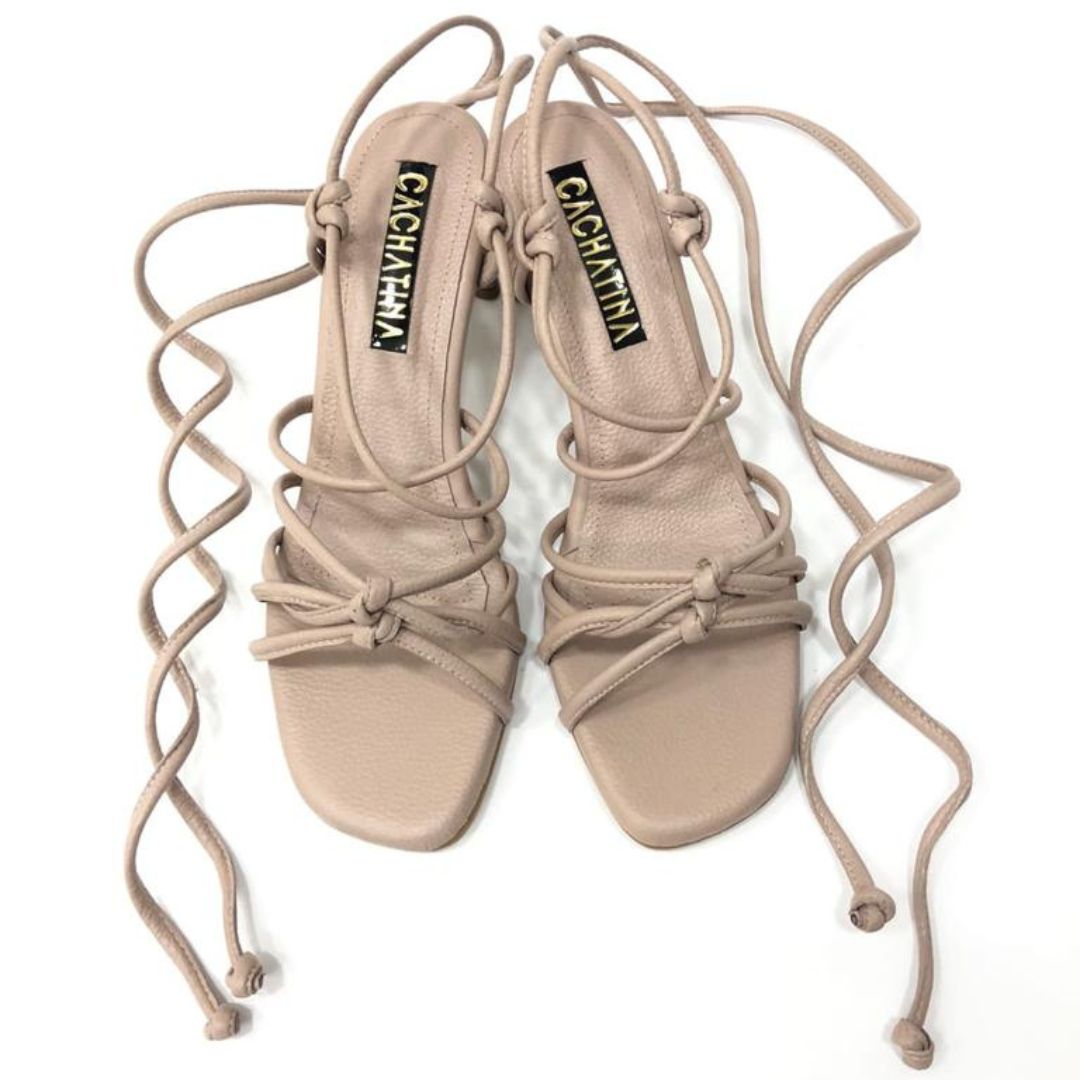 TACÒN - VALERIANA - 5.5 - CUERO TAUPE - CALZADO CACHATINA
