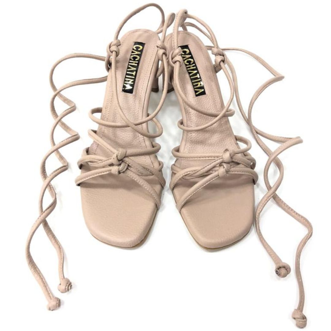 TACÒN - VALERIANA - 5.5 - CUERO TAUPE - CALZADO CACHATINA