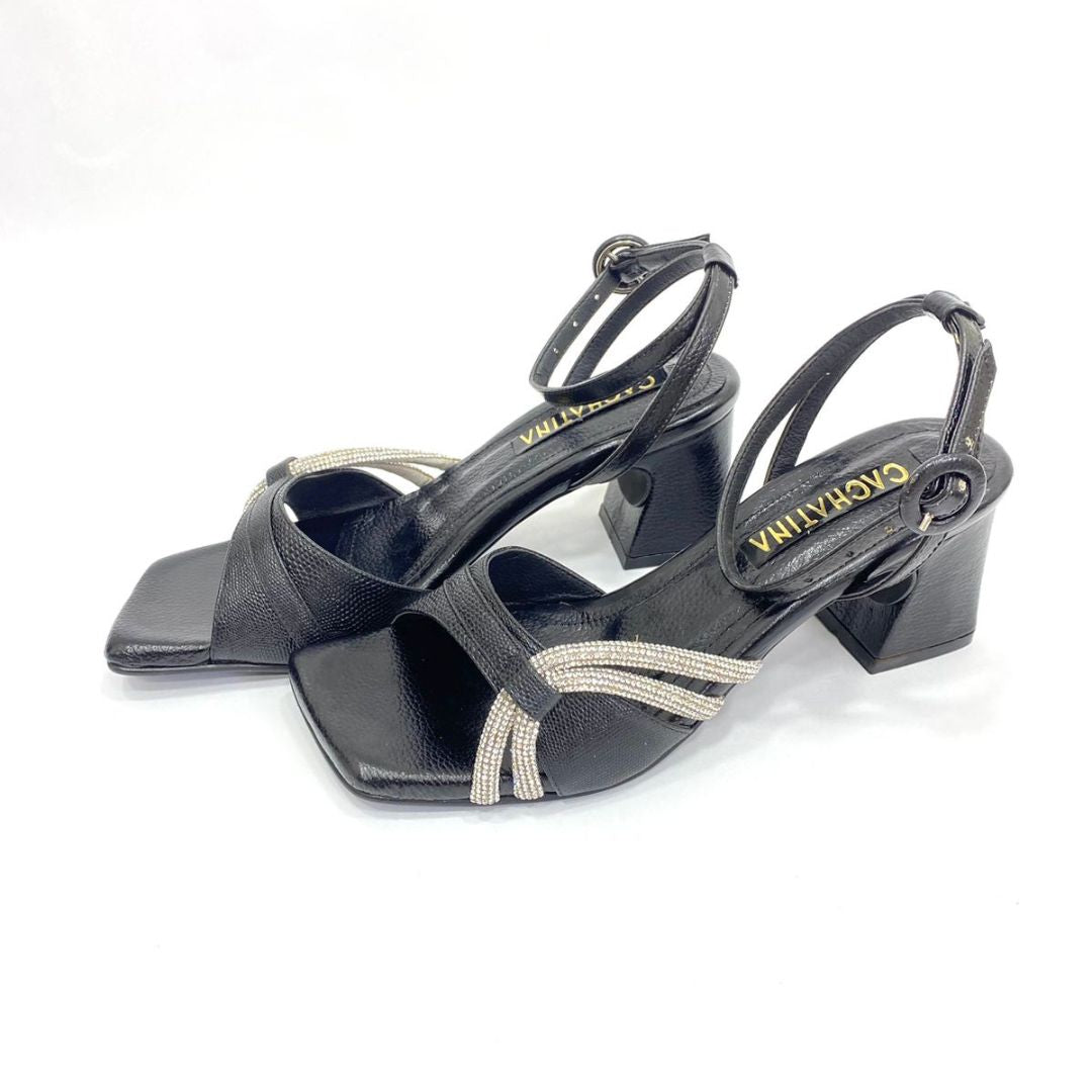 TACÒN - VITALIAN - 5.5 - CUERO NEGRO - CALZADO CACHATINA