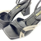 TACÒN - VITALIAN - 5.5 - CUERO NEGRO - CALZADO CACHATINA